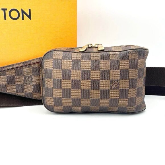 Authentic Louis Vuitton Geronimos Bum Bag Sling Bag Damier Ebene Crossbody Waist - Picture 3 of 16